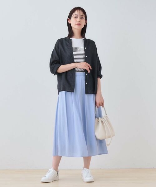 INDIVI / インディヴィ シャツ・ブラウス | 【洗える】フレンチリネンシャツ | 詳細8