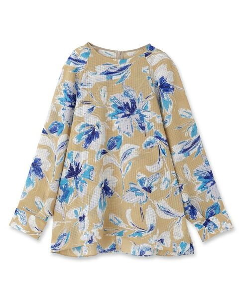 INDIVI / インディヴィ シャツ・ブラウス | シアーフラワーブラウス | 詳細1