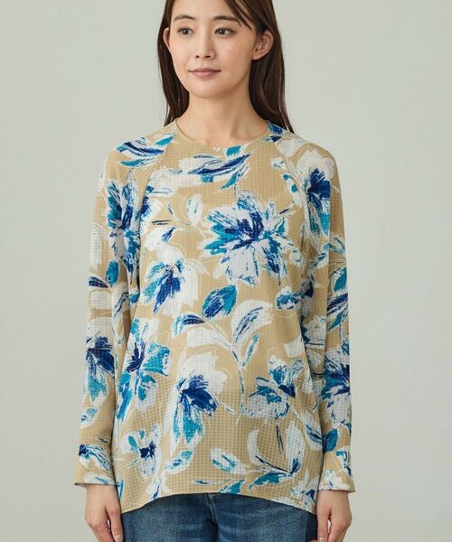 INDIVI / インディヴィ シャツ・ブラウス | シアーフラワーブラウス | 詳細10