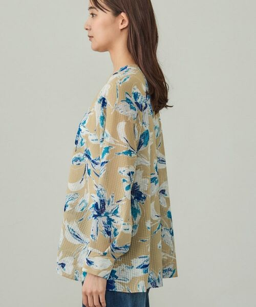 INDIVI / インディヴィ シャツ・ブラウス | シアーフラワーブラウス | 詳細11