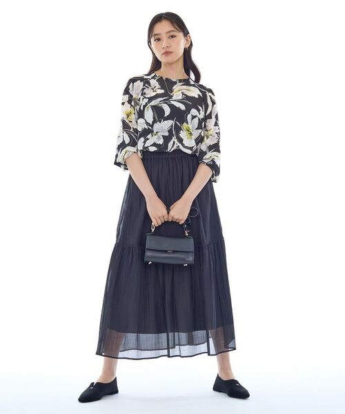 INDIVI / インディヴィ シャツ・ブラウス | シアーフラワーブラウス | 詳細4