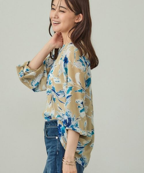 INDIVI / インディヴィ シャツ・ブラウス | シアーフラワーブラウス | 詳細6