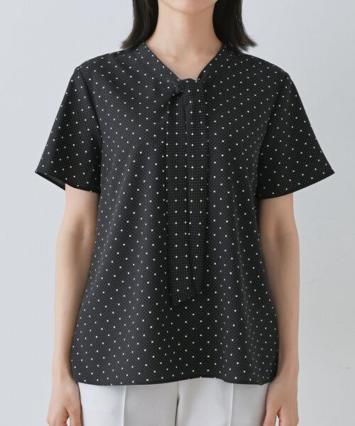 INDIVI / インディヴィ シャツ・ブラウス | 【通勤/きれいめ】柄ボウタイブラウス | 詳細10