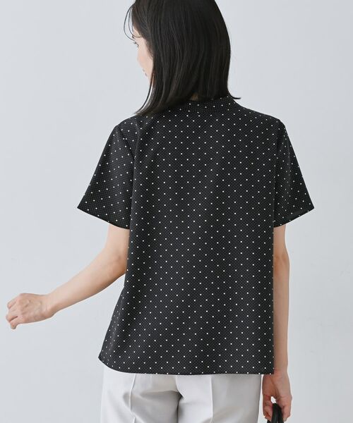 INDIVI / インディヴィ シャツ・ブラウス | 【通勤/きれいめ】柄ボウタイブラウス | 詳細7