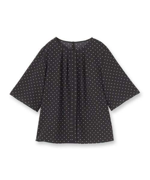 INDIVI / インディヴィ シャツ・ブラウス | 【通勤／きれいめ】柄タックブラウス | 詳細1