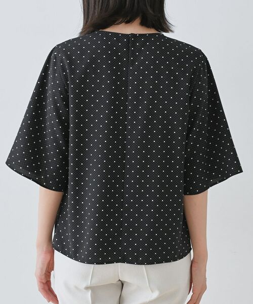 INDIVI / インディヴィ シャツ・ブラウス | 【通勤／きれいめ】柄タックブラウス | 詳細11