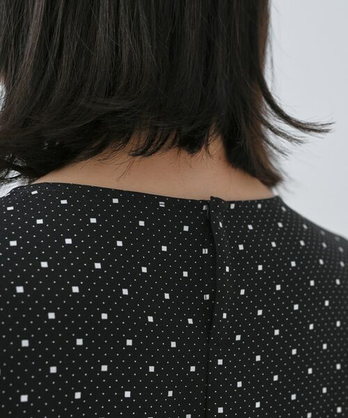 INDIVI / インディヴィ シャツ・ブラウス | 【通勤／きれいめ】柄タックブラウス | 詳細13