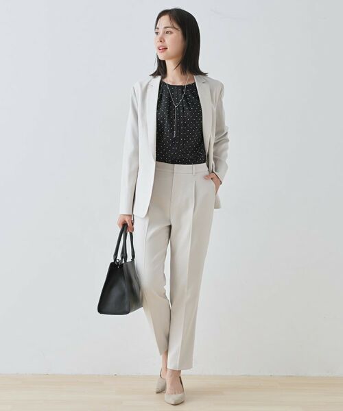 INDIVI / インディヴィ シャツ・ブラウス | 【通勤／きれいめ】柄タックブラウス | 詳細7