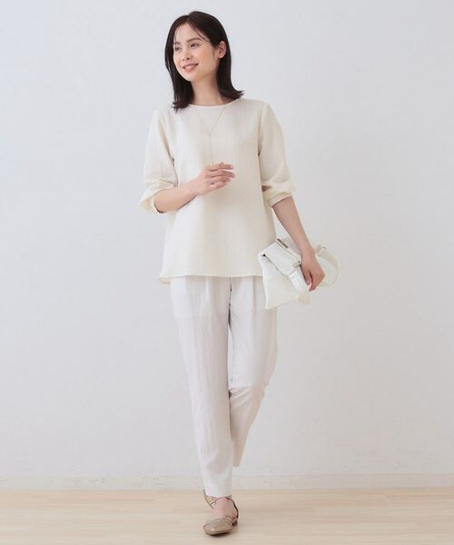 INDIVI / インディヴィ シャツ・ブラウス | 【ラメ】シンプルTブラウス | 詳細4