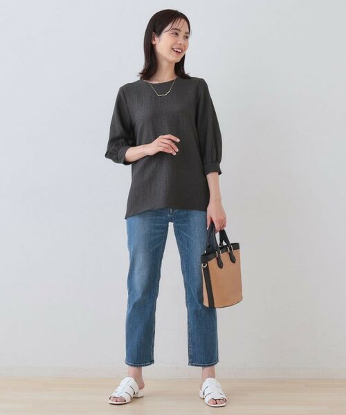 INDIVI / インディヴィ シャツ・ブラウス | 【ラメ】シンプルTブラウス | 詳細8