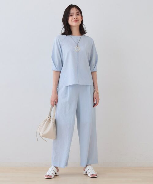 INDIVI / インディヴィ シャツ・ブラウス | 【SETUP可能/涼しい】タックスリーブブラウス | 詳細16