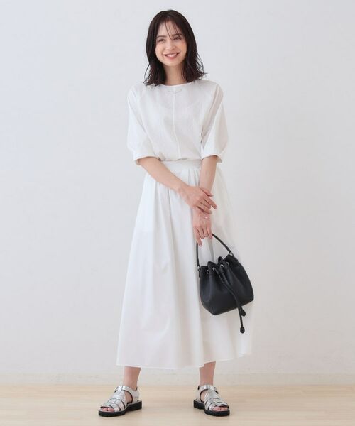 INDIVI / インディヴィ シャツ・ブラウス | 【SETUP可能/涼しい】タックスリーブブラウス | 詳細4