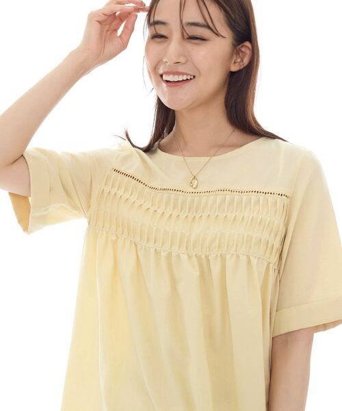 INDIVI / インディヴィ シャツ・ブラウス | フィブリルブラウス(ライトイエロー(030))