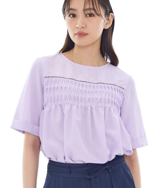 INDIVI / インディヴィ シャツ・ブラウス | フィブリルブラウス(ラベンダー(080))