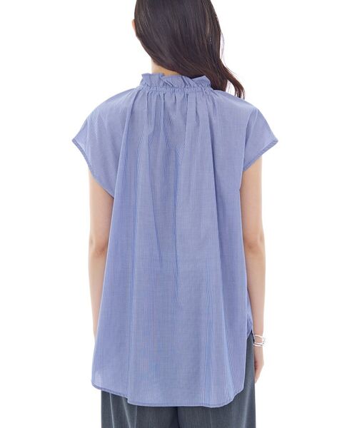 INDIVI / インディヴィ シャツ・ブラウス | フリル衿ギャザーブラウス | 詳細16