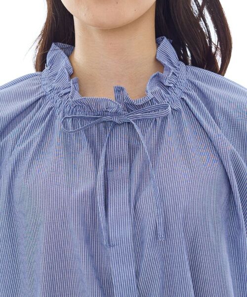 INDIVI / インディヴィ シャツ・ブラウス | フリル衿ギャザーブラウス | 詳細17