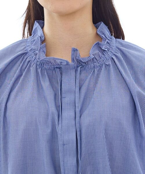 INDIVI / インディヴィ シャツ・ブラウス | フリル衿ギャザーブラウス | 詳細18