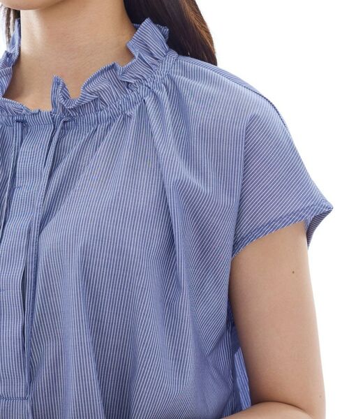 INDIVI / インディヴィ シャツ・ブラウス | フリル衿ギャザーブラウス | 詳細19