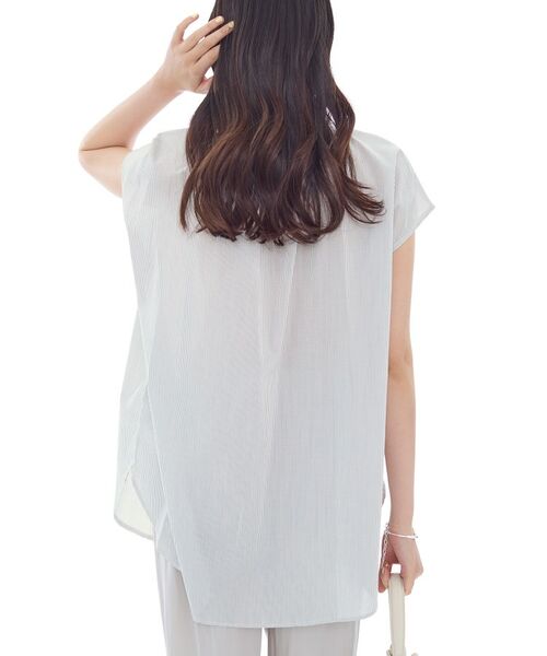 INDIVI / インディヴィ シャツ・ブラウス | フリル衿ギャザーブラウス | 詳細3