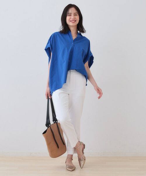 INDIVI / インディヴィ シャツ・ブラウス | 【SETUP可能／涼しい】コットンオーバーシャツ | 詳細16