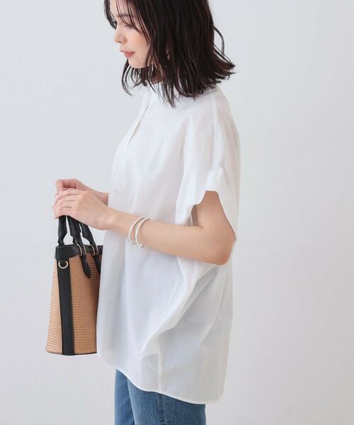 INDIVI / インディヴィ シャツ・ブラウス | 【SETUP可能／涼しい】コットンオーバーシャツ | 詳細2