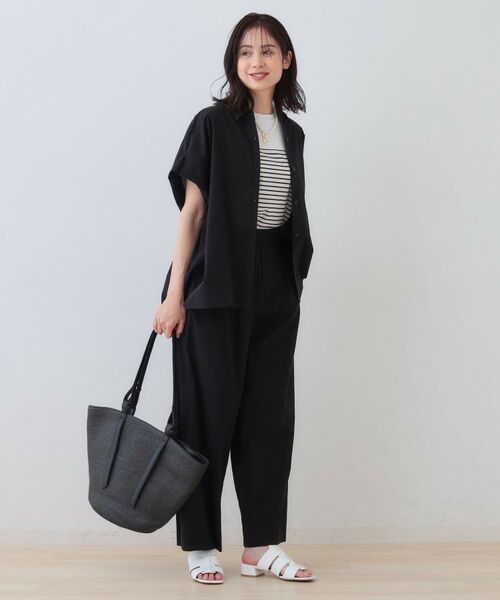 INDIVI / インディヴィ シャツ・ブラウス | 【SETUP可能／涼しい】コットンオーバーシャツ | 詳細8