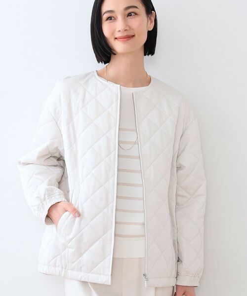 INDIVI / インディヴィ その他アウター | キルティングコート(アイボリー(004))