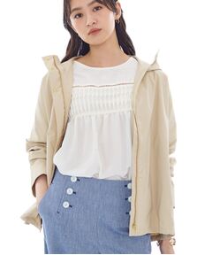 INDIVI / インディヴィ レザーブルゾン・ジャケット | 【撥水／UVケア】マウンテンパーカ