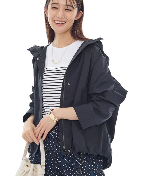 INDIVI / インディヴィ レザーブルゾン・ジャケット | 【撥水/UVケア】マウンテンパーカ(ネイビー(094))