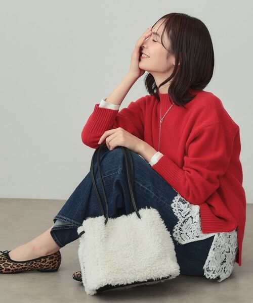 INDIVI / インディヴィ ショルダーバッグ | ボアミドルバッグ | 詳細3