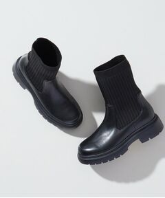 INDIVI / インディヴィ ブーツ（ショート丈） | ストレッチミドルブーツ