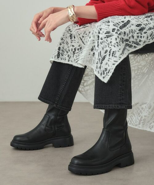 INDIVI / インディヴィ ブーツ（ショート丈） | ストレッチミドルブーツ | 詳細7