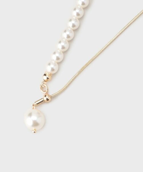 INDIVI / インディヴィ ネックレス・ペンダント・チョーカー | パール調バイカラーネックレス | 詳細1