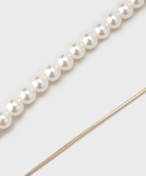 INDIVI / インディヴィ ネックレス・ペンダント・チョーカー | パール調バイカラーネックレス | 詳細4