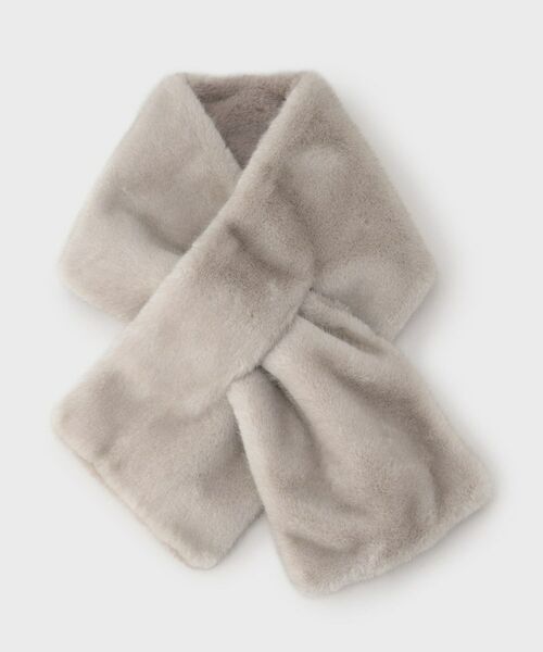 INDIVI / インディヴィ マフラー・ショール・スヌード・ストール | 【リバーシブル】フェイクファーティペット | 詳細1