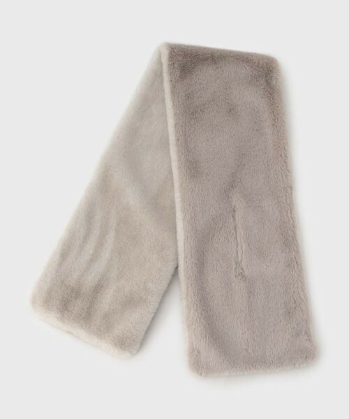 INDIVI / インディヴィ マフラー・ショール・スヌード・ストール | 【リバーシブル】フェイクファーティペット | 詳細2