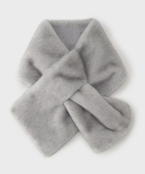 INDIVI / インディヴィ マフラー・ショール・スヌード・ストール | 【リバーシブル】フェイクファーティペット | 詳細7