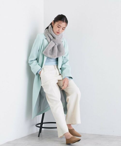 INDIVI / インディヴィ マフラー・ショール・スヌード・ストール | 【リバーシブル】フェイクファーティペット | 詳細8