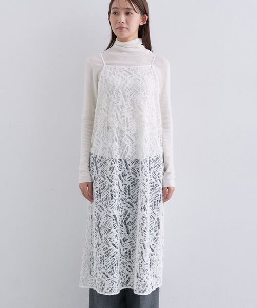 INDIVI / インディヴィ ワンピース | 【レイヤード◎】レースキャミドレス | 詳細10