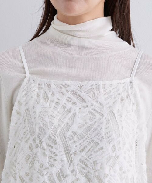 INDIVI / インディヴィ ワンピース | 【レイヤード◎】レースキャミドレス | 詳細13