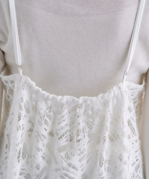 INDIVI / インディヴィ ワンピース | 【レイヤード◎】レースキャミドレス | 詳細14