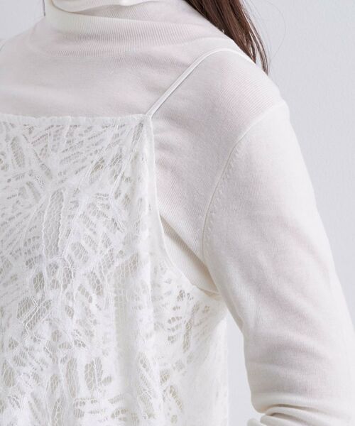 INDIVI / インディヴィ ワンピース | 【レイヤード◎】レースキャミドレス | 詳細15