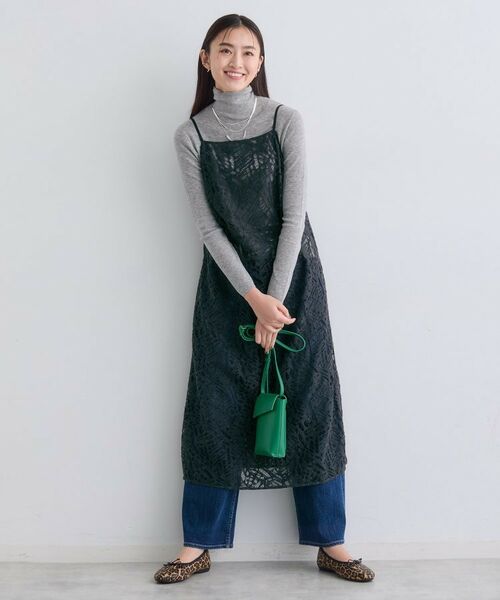 INDIVI / インディヴィ ワンピース | 【レイヤード◎】レースキャミドレス | 詳細7