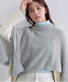 INDIVI / インディヴィ ニット・セーター | 【エアリー素材】ブークレケープポンチョ