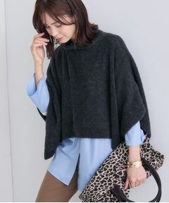 INDIVI / インディヴィ ニット・セーター | 【エアリー素材】ブークレケープポンチョ
