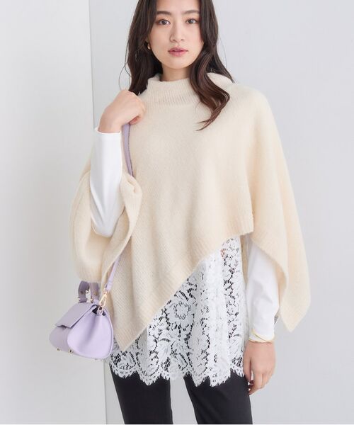 INDIVI / インディヴィ ニット・セーター | 【エアリー素材】ブークレケープポンチョ | 詳細11