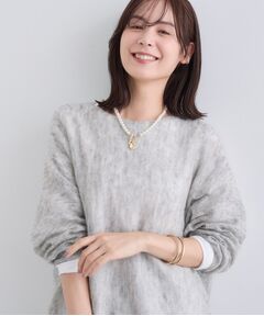 INDIVI / インディヴィ ニット・セーター | 【キッドモヘヤ素材】ラウンドヘムニット