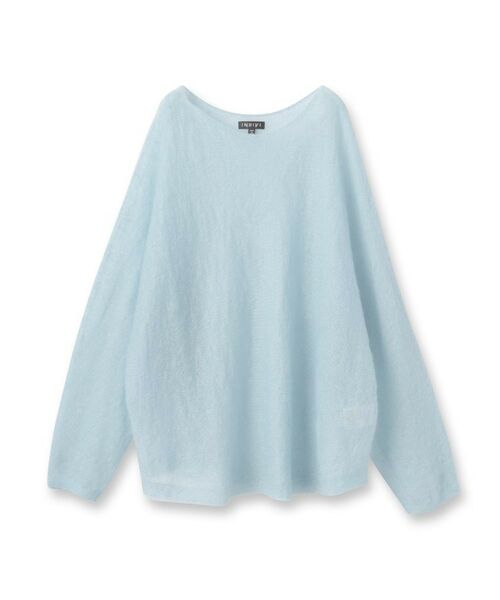 INDIVI / インディヴィ ニット・セーター | 【キッドモヘヤ素材】ラウンドヘムニット | 詳細1