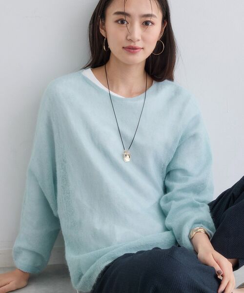 INDIVI / インディヴィ ニット・セーター | 【キッドモヘヤ素材】ラウンドヘムニット | 詳細10