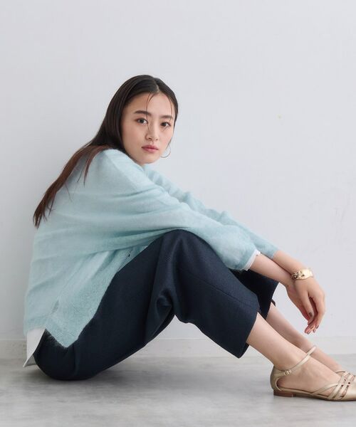 INDIVI / インディヴィ ニット・セーター | 【キッドモヘヤ素材】ラウンドヘムニット | 詳細11